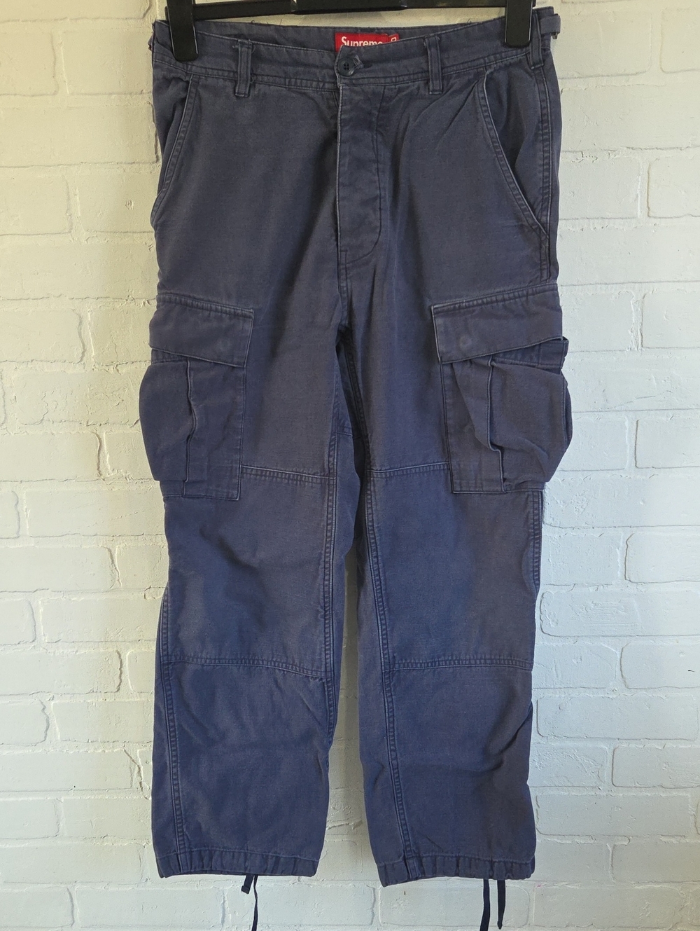 Supreme Vintage Navy Cargo Pants with Utility Pockets